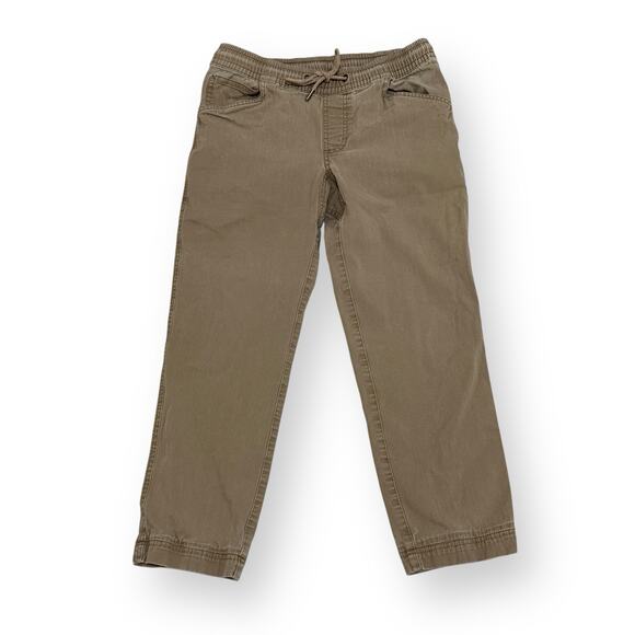 LL Bean BeanFlex Pants Mens S 29x24* Standard Fit Tan Canvas Stretch Drawstring - Picture 1 of 10